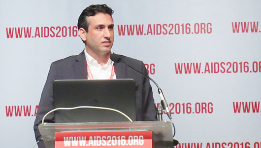 David Margolis, en su intervención en AIDS 2016. Foto: Liz Highleyman, hivandhepatitis.com